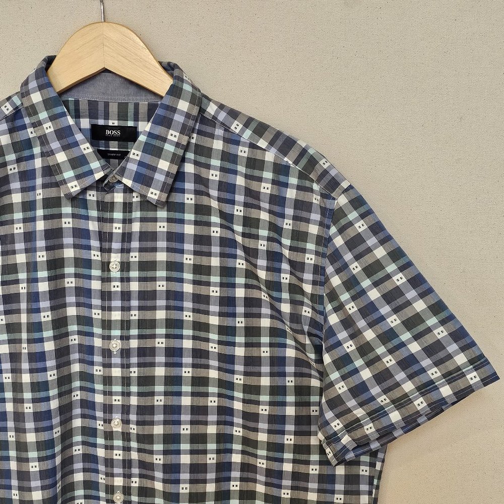 Hugo Boss Short Sleeve Sharp Fit Button Down XXL